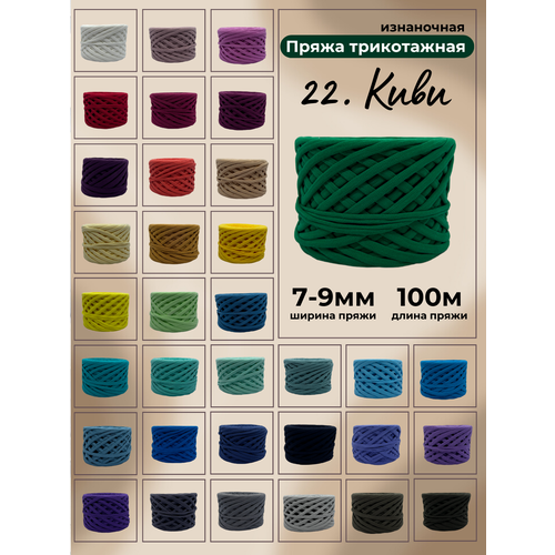 Пряжа для вязания трикотажная 22-киви