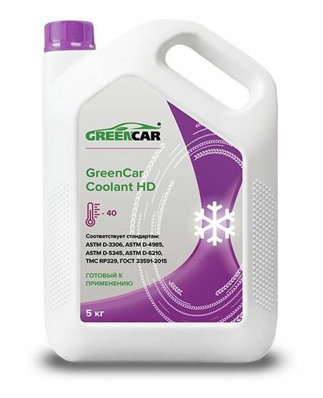 Антифриз GreenCar Coolant HD 40 5кг GCC-042