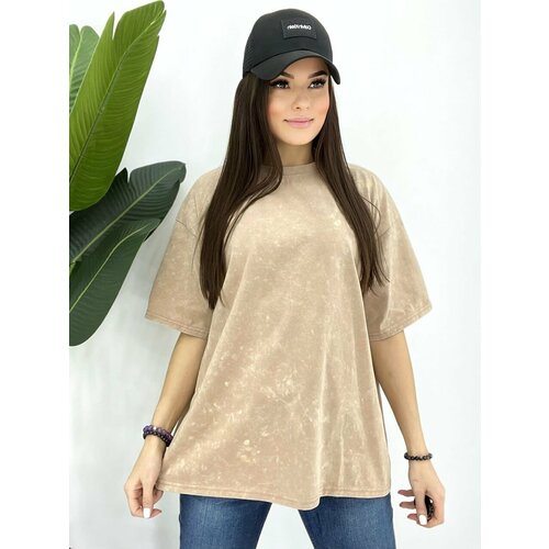 фото Футболка размер универсальный, бежевый нет бренда