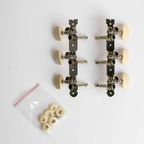 Колковая механика для акустической гитары цвет серебристый 1605₽