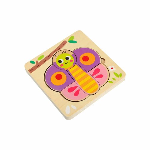 Набор игровой BabyGo Рамка-пазл Бабочка многослойный