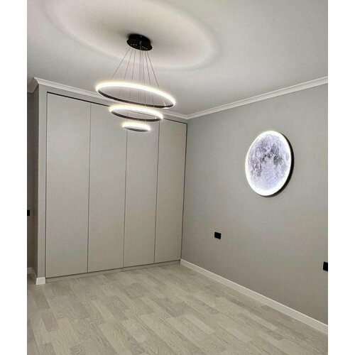 Дверь матовая Вольда совместима со шкафами Пакс / 50х195 см / Цвет светло серый