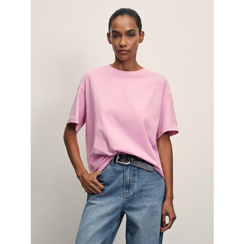 фото Футболка zarina, размер l (ru 48)/170, розовый