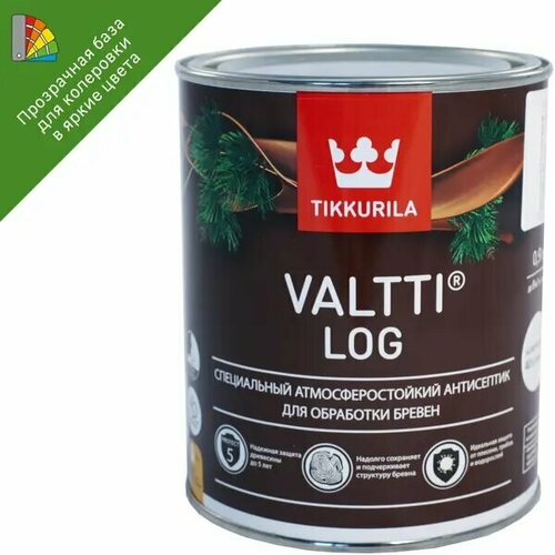 Антисептик для дерева Tikkurila Valtti Log база ЕС 09 л 2413₽
