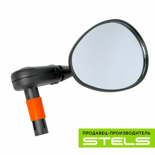 фото Велосипедное зеркало заднего вида dx-222sb пластиковое черное (вместо заглушки грипсы) new нет бренда