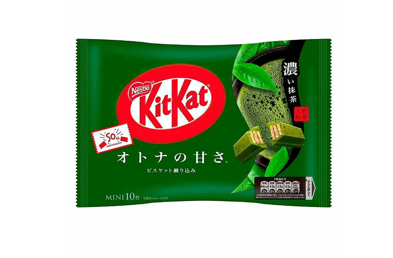 Шоколадный батончик KitKat Mini Matcha со вкусом чая матча (Япония), 113 г