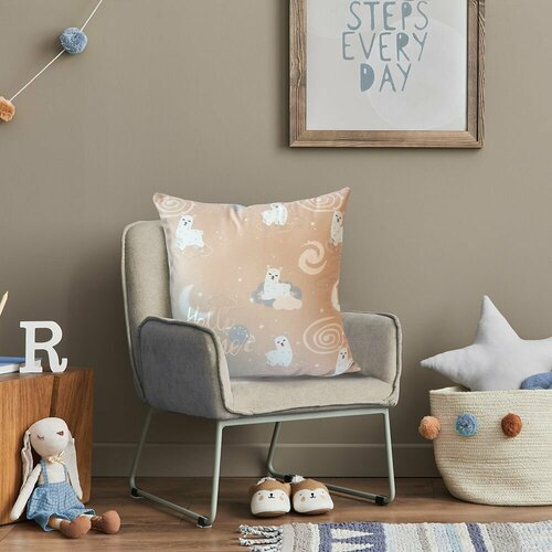 Подушка декоративная Лама бархат 40х40 см 1284₽