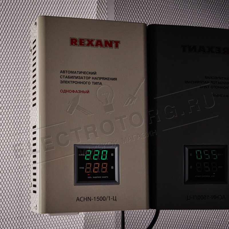 Стабилизатор напряжения REXANT АСНN-1500/1-Ц, серый [11-5016] - фото №18