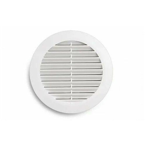 Вентиляционная решетка с кольцом 100 мм белый PROFI