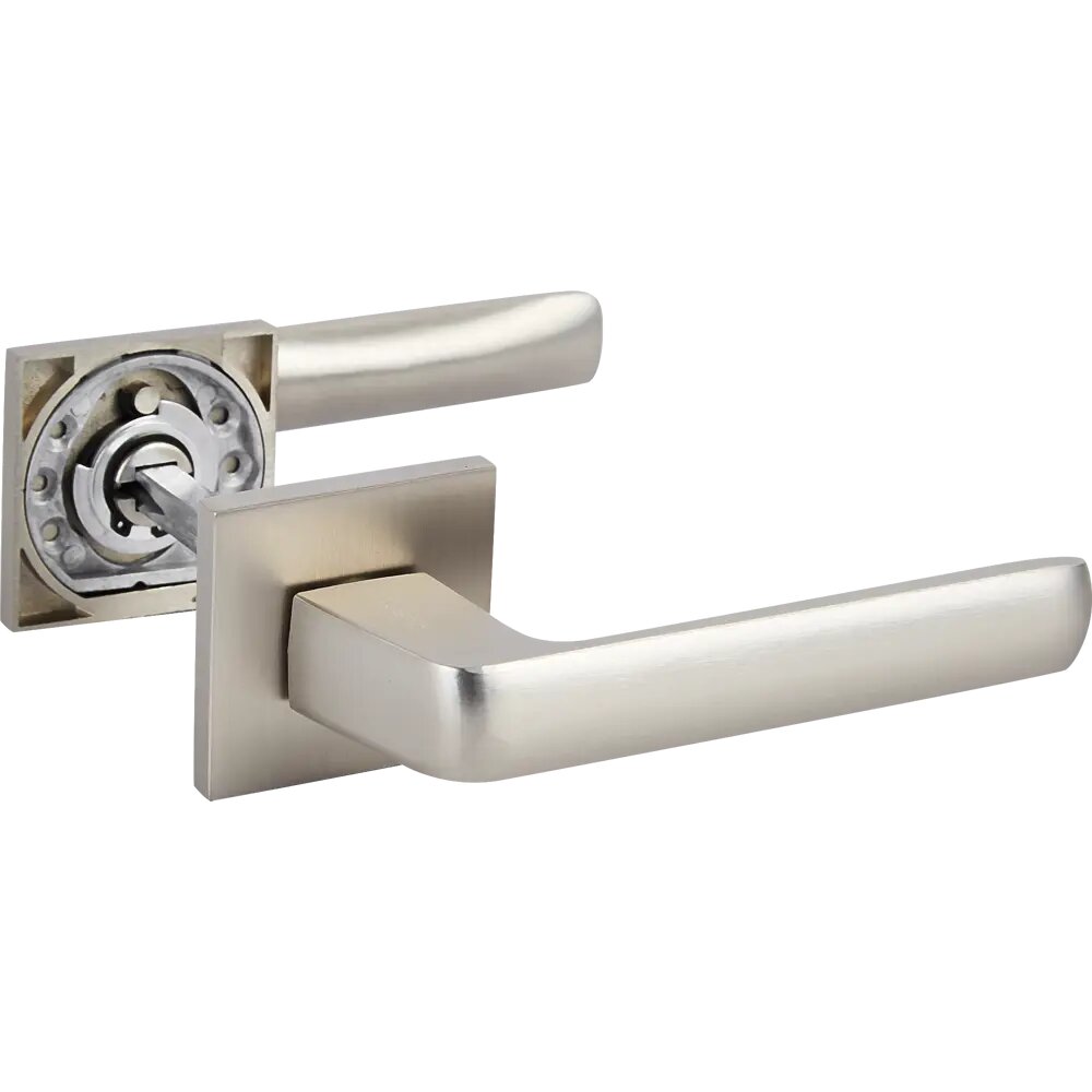 Дверные ручки Puerto Эспрессо без запирания цвет супер матовый никель