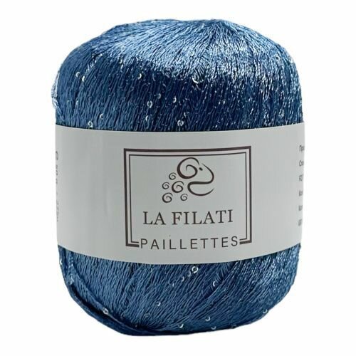 Пряжа Paillettes La Filati (S090), 50г, 275м, 100% полиэстер (2 шт.)