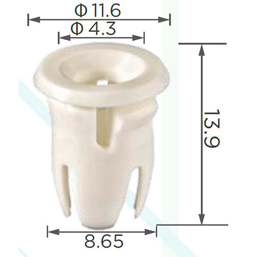 Втулка крепления молдингов (OEM: A0019887681 0019887681) 773892