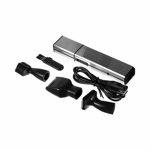 Триммер для волос Luazon LTRI-17 для усовносабороды 4 насадки АКБ серебристый 130800₽