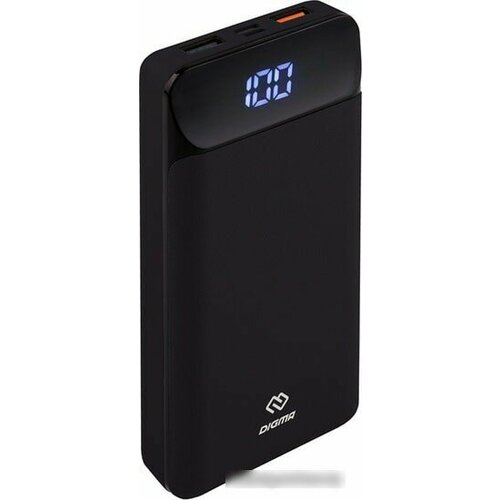 Мобильный аккумулятор Digma DG-20000-PL-BK Li-Pol 20000mAh 3A черный 2xUSB DG-20000-PL-BK 310400₽