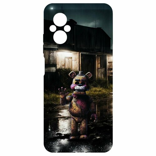 Чехол-накладка Krutoff Soft Case фнаф (FNAF) - Фредди под дождем для Xiaomi Poco M5 черный чехол накладка krutoff soft case фнаф fnaf фредди под дождем для xiaomi poco m6 pro черный