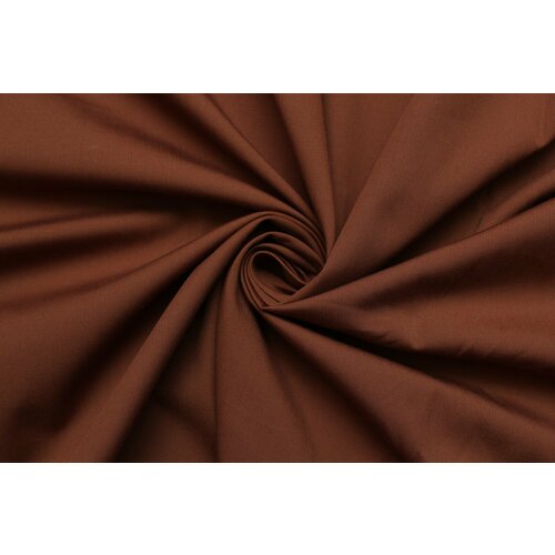Ткань Хлопок-стрейч Nino цвета молочного шоколада, ш155см, 0,5 м