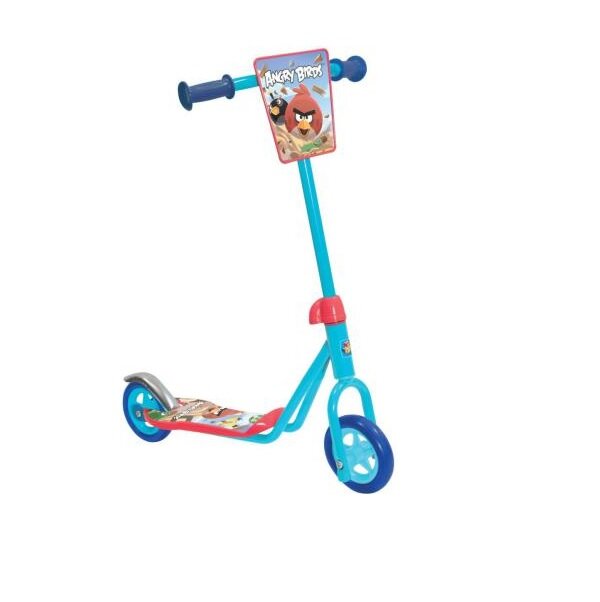 Детский 2-колесный городской самокат на возраст 3 года 1 TOY Т56885 Angry Birds, голубой