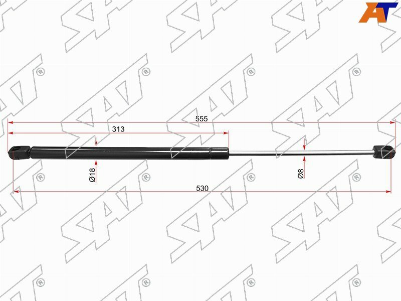 Амортизатор крышки багажника ASTRA G 98-05 (HBK) SAT ST-0132677