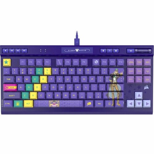 Клавиатура игровая Corsair K70 RGB TKL Английская раскладка цвет JOJO Jotaro Edition 2300000₽