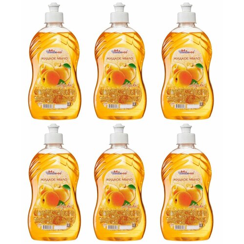 Чистоделофф Жидкое мыло Абрикос, 500 мл, 6 шт