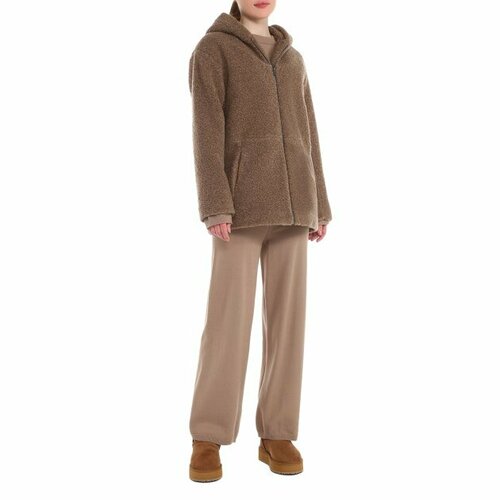 Пальто Calzetti, размер M, серо-коричневый пальто calzetti размер m коричневый