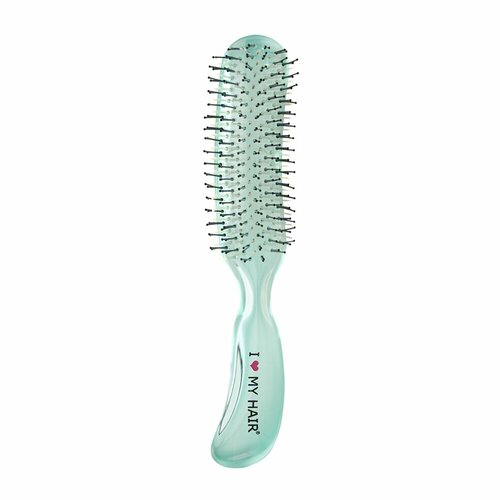 Щетка парикмахерская для волос Aqua Brush, зеленая прозрачная М парикмахерская антистатическая щетка для волос парикмахерская щетка для профессионального использования