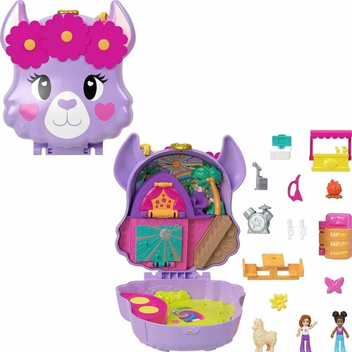 Игровой набор Polly Pocket HKV33 , приключение в лагере лам.