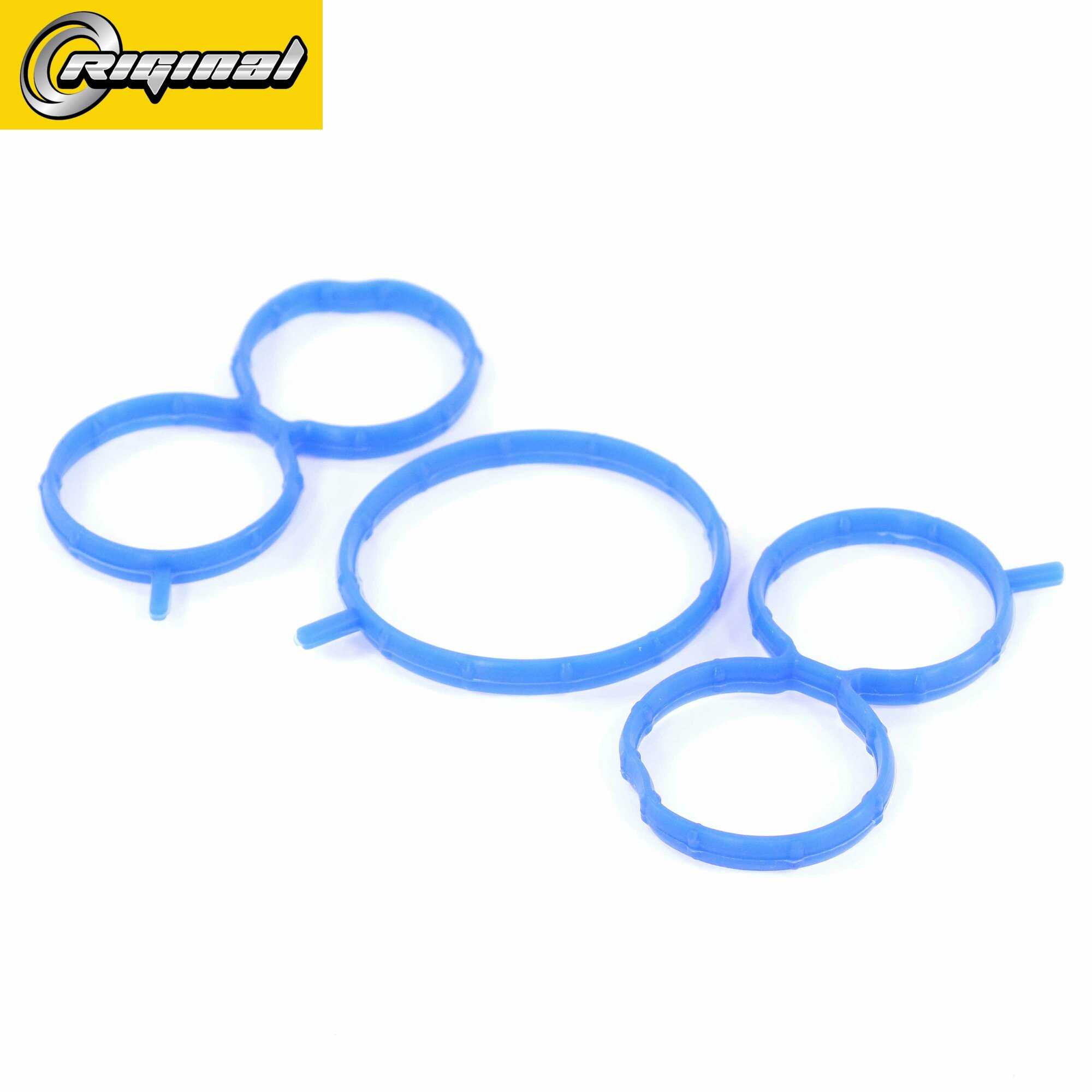 фото РК прокладок впускного коллектора ВАЗ-2190 с дв.21116 8кл. (электр. педаль) силикон Riginal