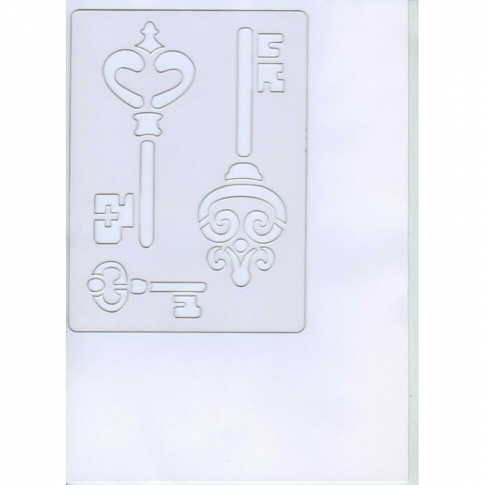 KSPA02 Трафарет Stamperia, 3D ключи, 1 шт, 2 мм, 19,5х15 см. - фото №2