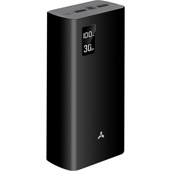 Внешний аккумулятор Bison 30PQD, 30000мАч, 2USB/USB-C, 3А, быстрая зарядка, черный