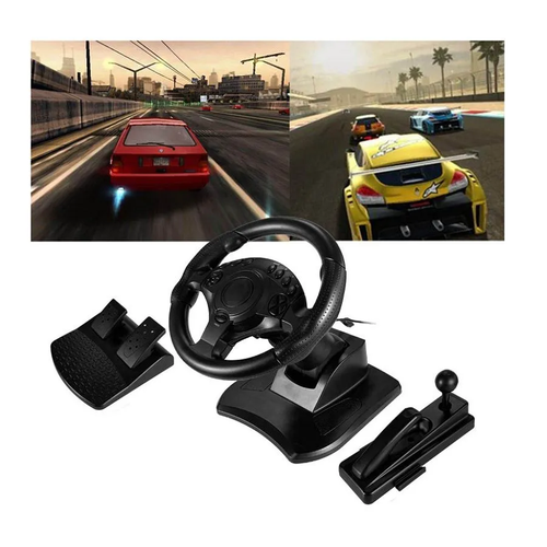 Руль игровой для пк с педалями коробкой передач и ручником 1100000₽