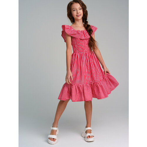 Платье playToday, размер 158, красный