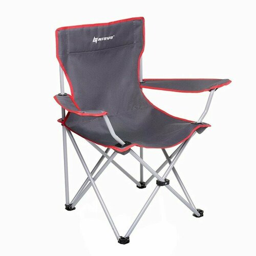 Кресло складное серыйкрасный без чехла NISUS N-242-GR-1 3634₽