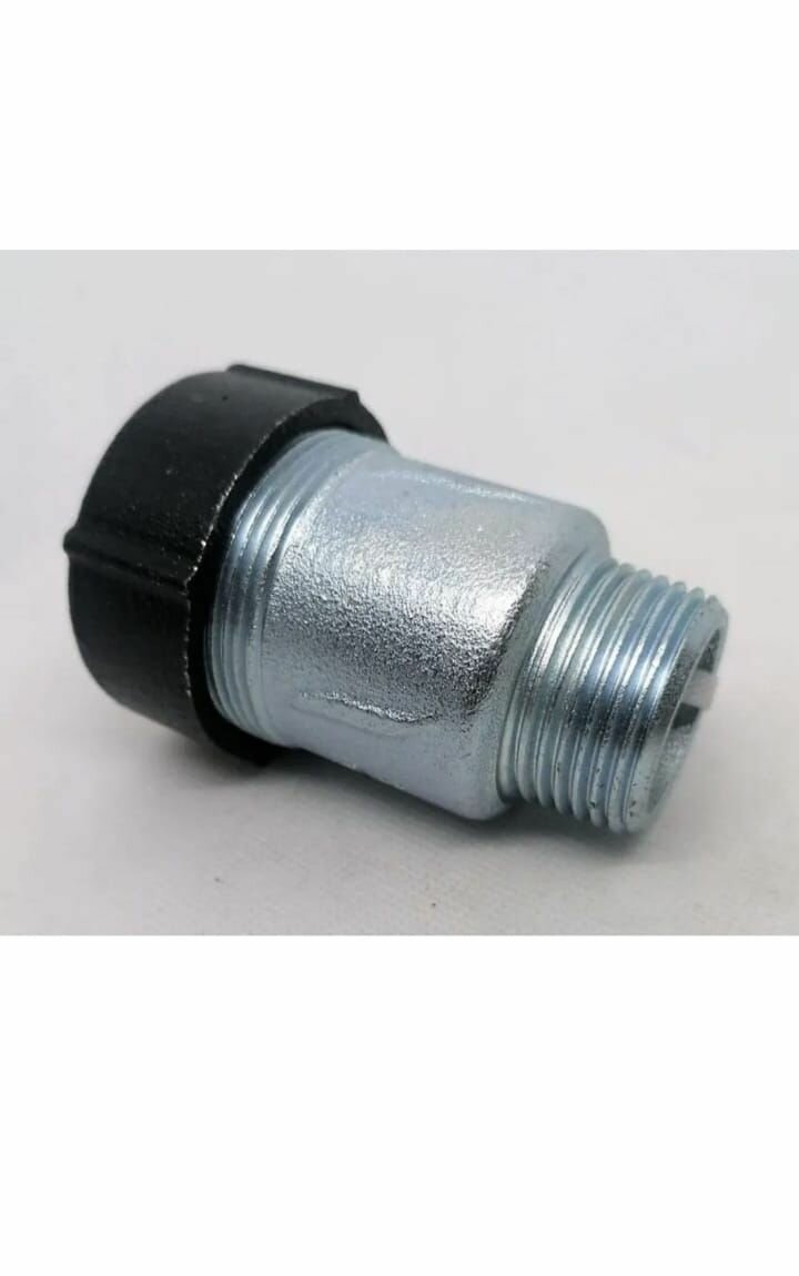 фото Обжимной соединитель из ковкого чугуна, с наружной резьбой. 1/2"