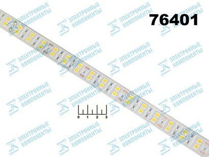 фото Светодиодная лента 12V белая теплая 5см двойная водонепроницаемая (28.8W/120LED/1м) (5050 LED)