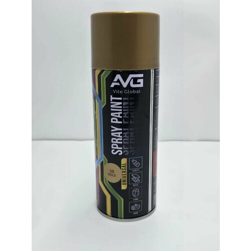 Аэрозольная краска AVG N35 Золото Эмаль универсальная 520 мл 12шт 2740₽