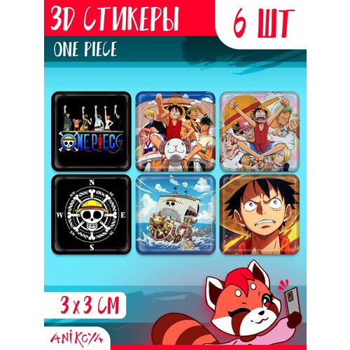 3D стикеры и наклейки на телефон One Piece