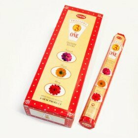 Hem Incense Sticks PRECIOUS 3 in 1 (Благовония любимые цветы (ТРИ аромата), Хем), уп. 20 палочек.