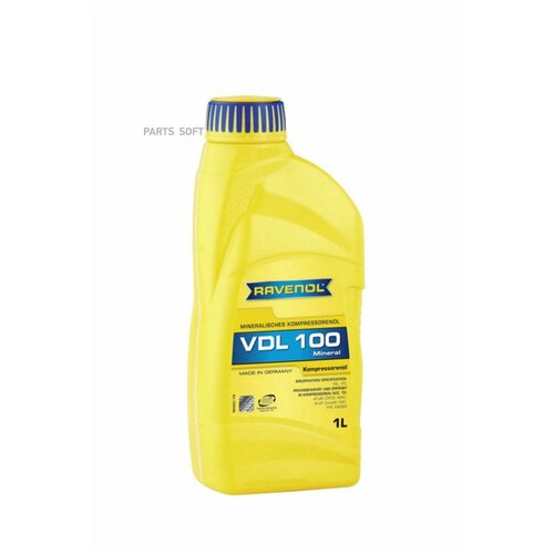 Kompressorenol VDL 100 RAVENOL 1л. мин. Масло компрессорное 1330100-001 RAVENOL 1330100-001-01-999 | цена за 1 шт лубрикаторное масло ravenol odl 46