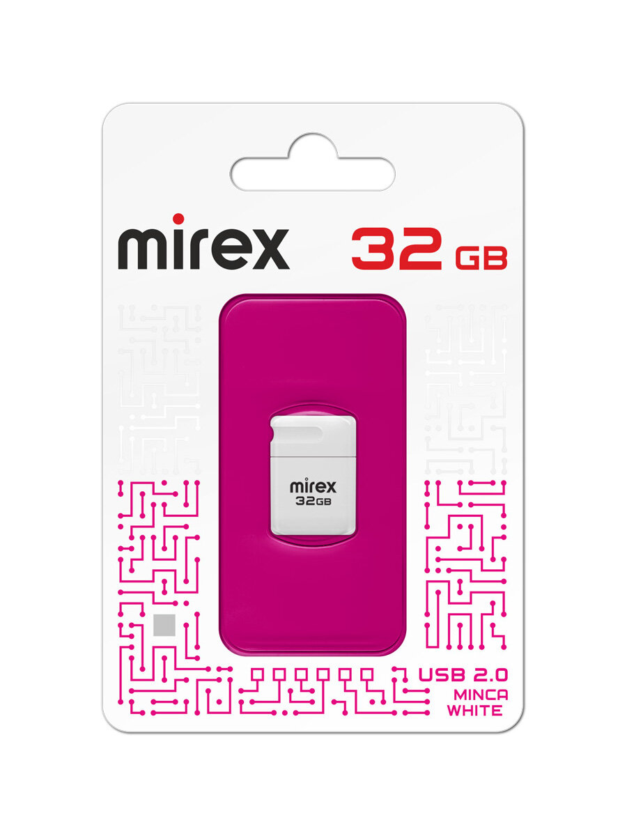 USB Flash Drive 32Gb - Mirex Minca White 13600-FM3MWT32