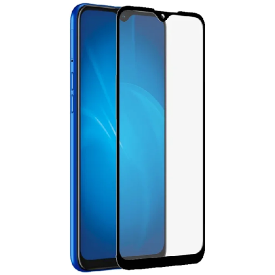Защитное стекло для экрана DF rmColor-05 для Realme C2, прозрачная, 1 шт, черный [df ] - фото №3