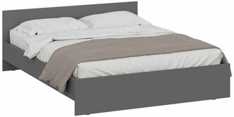 Кровать Нонтон Эккервуд 1.6 м графит серый 163.6x205.2x66 см