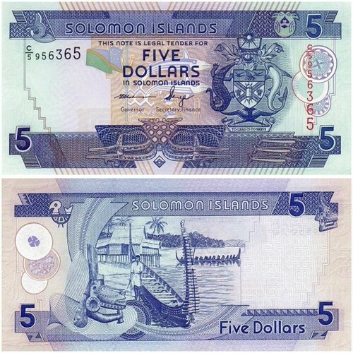 банкнота номиналом 50 долларов 2013 года соломоновы острова Банкнота Соломоновы Острова 5 долларов Лодка 2004-2018 год UNC