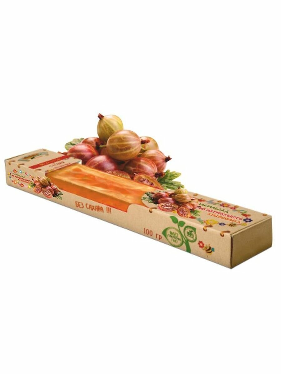 Мармелад с ягодами крыжовника 100гр, Любэль-эко