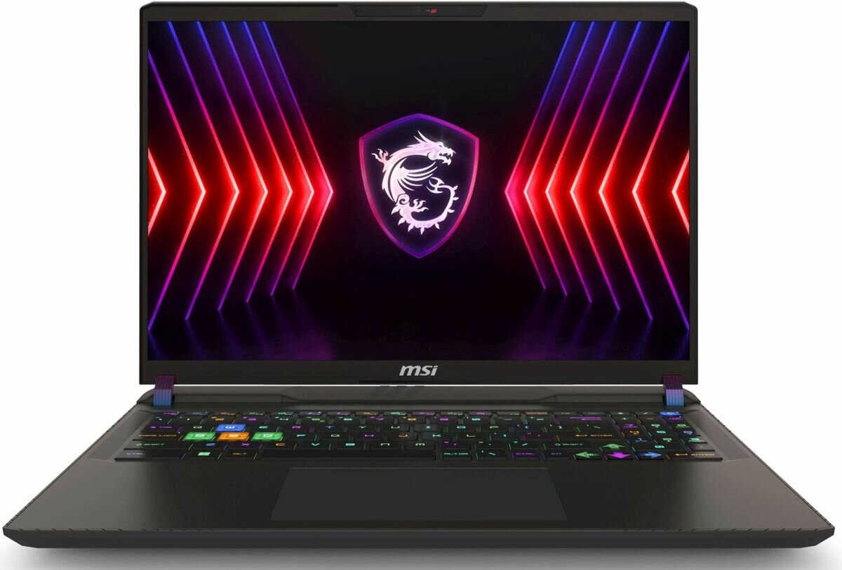 Ноутбук игровой MSI Vector 16 HX A13VHG-474XRU 9S7-15M142-474, 16", IPS, Intel Core i9 13980HX 2.2ГГц, 24-ядерный, 16ГБ DDR5, 1ТБ SSD, NVIDIA GeForce RTX 4080 для ноутбуков - 12 ГБ, Free DOS, серый