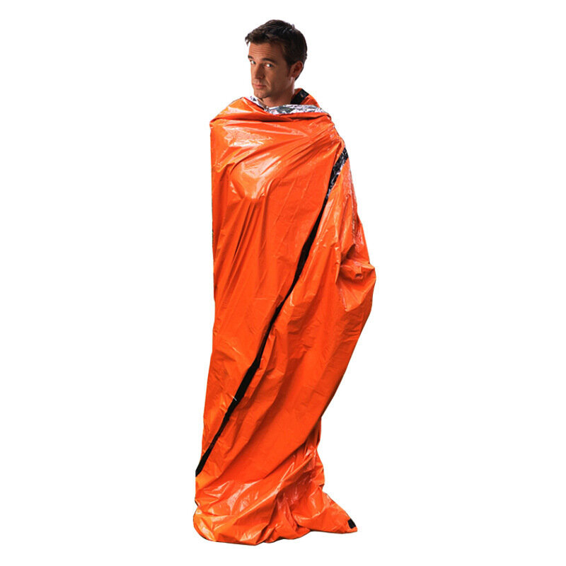 Спальный мешок спасательное одеяло 200 х 90 см оранжевое