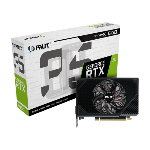 Видеокарта Palit GeForce RTX3050 STORMX NE63050018JE-1070F 6144 Мб NE63050018JE-1070F 2379000₽