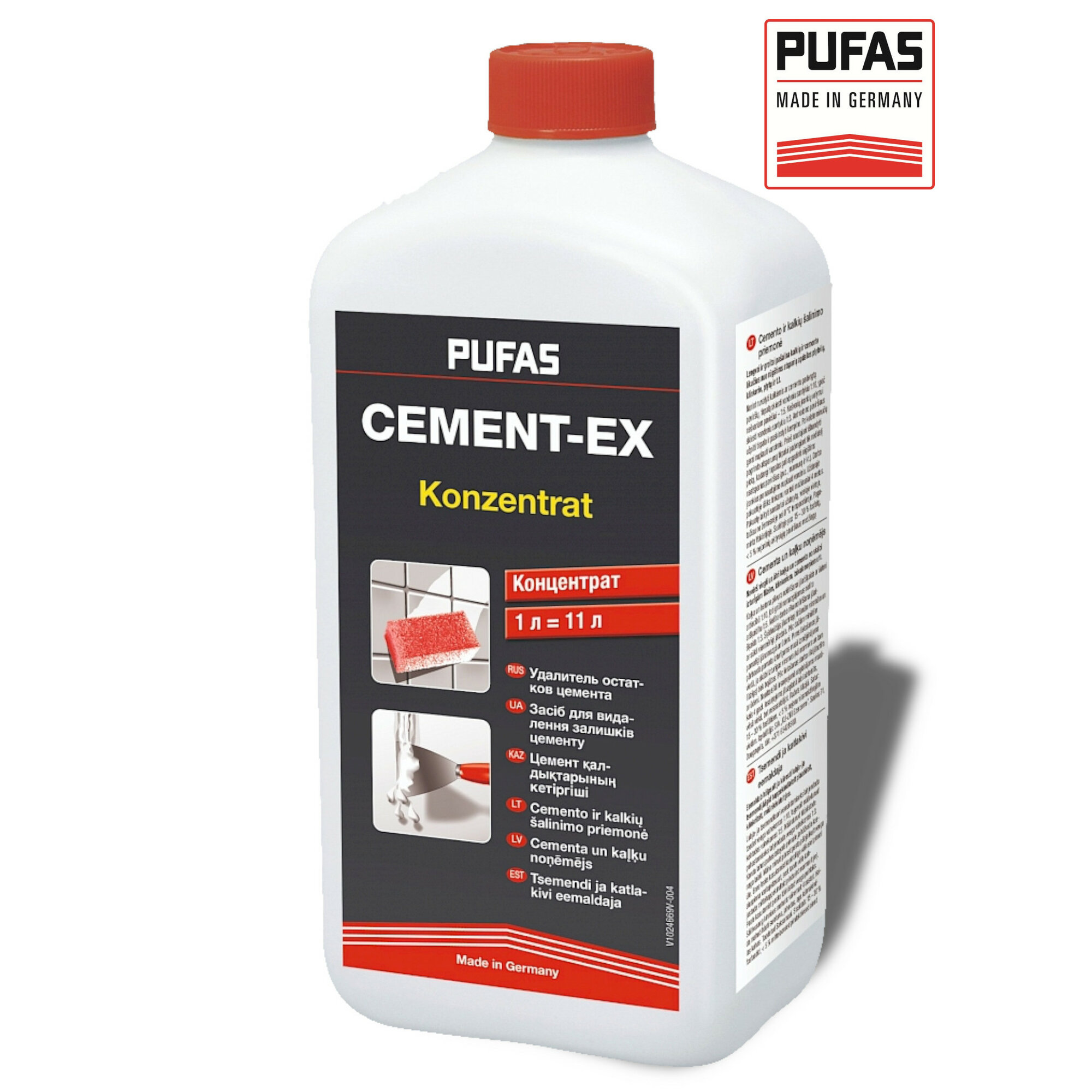 Удалитель остатков цемента Cement-EX 1 л. Pufas