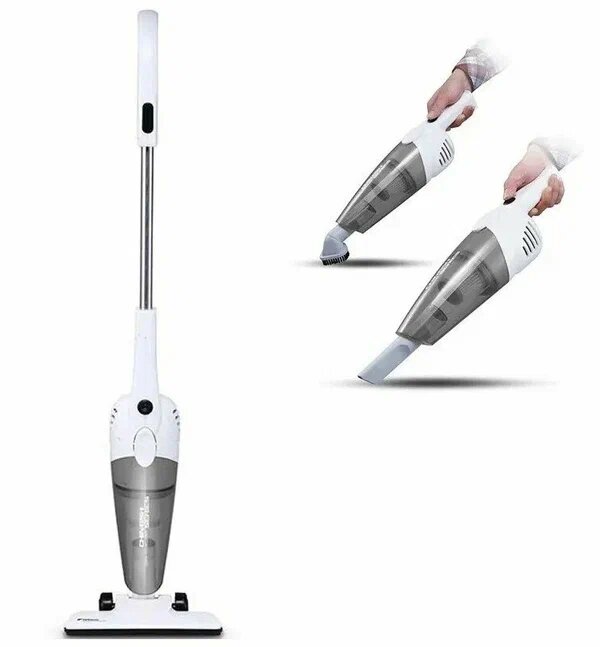 Пылесос вертикальный DEERMA Vacuum Cleaner DX118C серый-белый