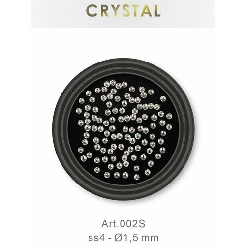Стразы для ногтей Crystal ss4 прозрачные 002 S 100 шт 360₽